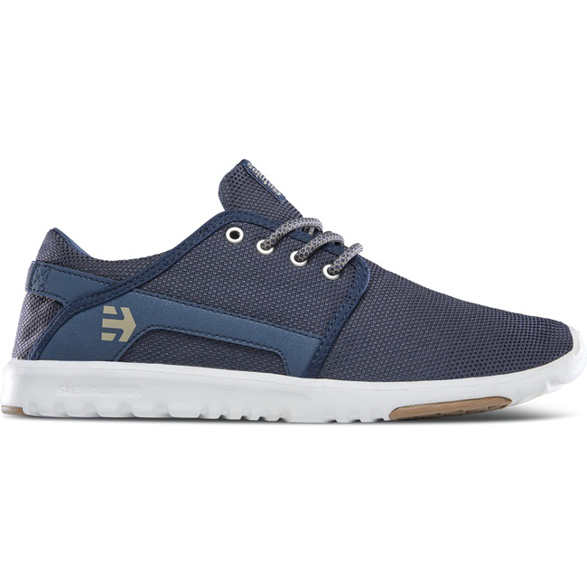 Etnies SCOUT Sneakers Heren Wit/Donkerblauw/Bruin BE-SLNJBD